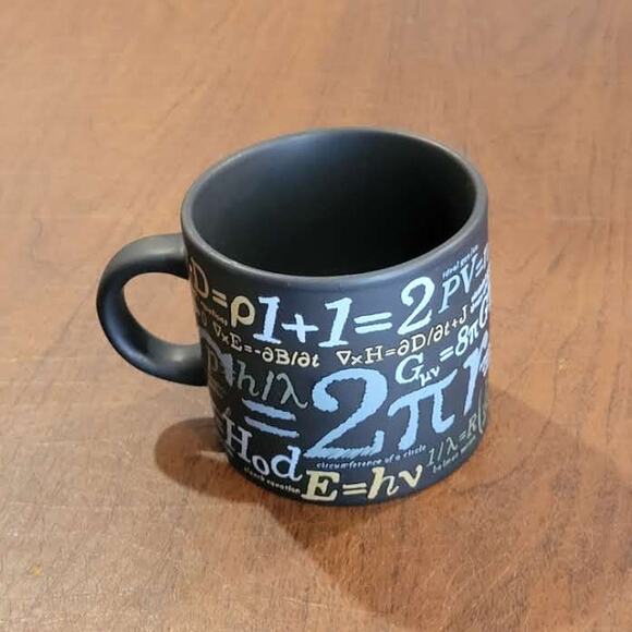 UNEMPLOYED PHILOSOPHERS GUILD Math Formulas Tea Coffee Mug 2012 - Picture 3 of 8